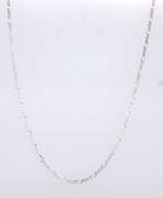 Vintage 925 Sterling Silver Figaro Chain Necklace