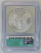 Perfect Better Date 2005 $1 Silver Eagle coin. ICG MS70