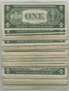 Large lot of 83 Series of 1935 $1 Silver Certificate notes