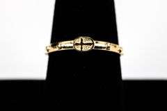 14k Yellow Gold Cross Ring Size 9