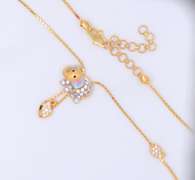 Fabulous 20kt Yellow Gold Elephant Necklace