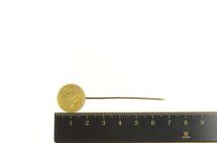 14K Yellow Gold Victorian ACL ALC Monogram Original Box Stick Pin