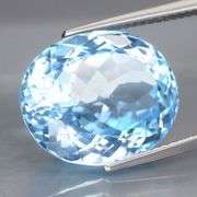 Large 16.39ct top sky blue Topaz