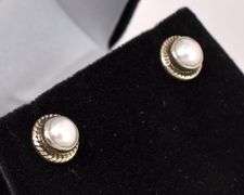 Pearl Earrings In Sterling Silver