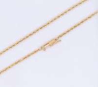 Popular Yellow Gold Rope Chain Necklace