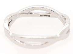 De Beers Infinity Wedding Band Ring in 18K W/Box