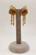Ornate Vine Earrings in 18k Gold Yellow