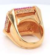 Judith Leiber Crystal Pink Ring