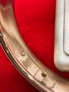 14K GOLD BANGLE BRACELET. HEAVY AND LARGE
