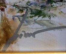 Hand signed Pino on canvas, limited edition with gallery framed