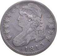 1813 Capped Bust Half Dollar - O-110 1% Off Center