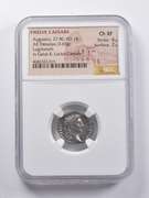 CH EF 27 BC - AD 14 AR Denarius Augustus Twelve Caesars NGC Ancients
