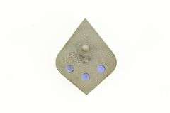 Gold Filled Western Collegiate Hockey Association Sapphire Pin/Brooch