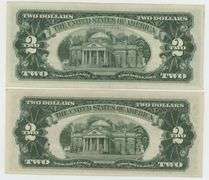 1953-A & 1963 $2 Red Seal STAR NOTES in Choice Crisp Unc