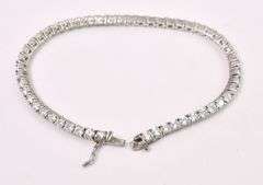 Beautiful CZ Tennis Bracelet In Sterling Silver