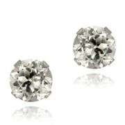 White Topaz Earrings