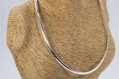 Sterling Silver Italian Omega Necklace 4mm Solid 925 Italy New Cubetto Chain 20"
