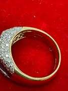 CERTIFIED LIMITED EDITION 18K GOLD DIAMONDS AND RUBBIES RING