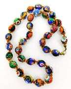 Vintage Italian Millefiori Bead Necklace