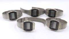 Group of 5 Amirton Quartz Alarm Chronograph Watches
