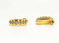 Scalloped Diamond Cuffs in 18KT Yellow Gold