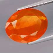 Vibrant top color 2.50ct bright orange Fire Opal