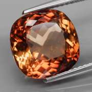 Vivid! 8.27ct cushion cut Imperial Topaz