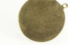 14K Yellow Gold 1950's Ornate 25th Anniversary Scalloped Charm/Pendant