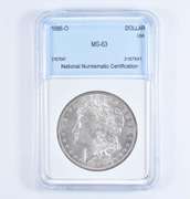 MS63 1886-O Morgan Silver Dollar - Graded NNC