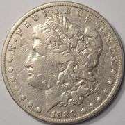 1888 Morgan Silver Dollar, Circulated.