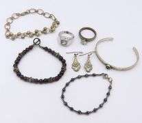 Group Lot of Vintage 925 Sterling Silver Jewelry