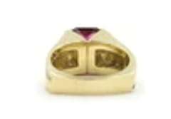Attractive Rubellite Tourmaline and Diamond Ring
