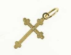 10K Yellow Gold Cross Christian Faith Symbol Vintage Charm/Pendant