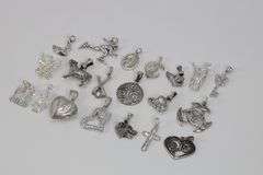 .925 Sterling Silver Curated Pendant Set 20 Pendants & Charms