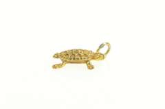 14K Yellow Gold 3D Turtle Tortoise Animal Vintage Charm/Pendant