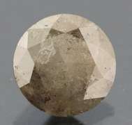 Large .79ct smooth cut Silver Diamond solitaire