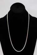 Sterling Silver Wheat Chain 3.4mm Solid 925 Italy New Foxtail Spiga Necklace 26"