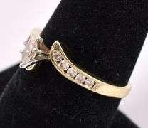 Dazzling Diamond Ring In 14K Yellow Gold
