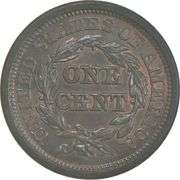 1845 Braided Hair Large Cent