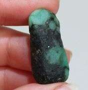 Collectors 38.83ct raw Emerald in matrix