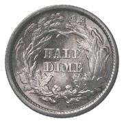 1860 Seated Liberty Half Dime