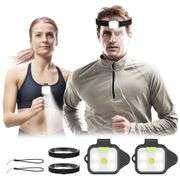 2Pcs USB Rechargeable Running Light Fluorescent