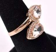 Elegant Morganite Ring In Rose Gold