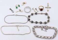 Group Lot of Vintage 925 Sterling Silver Jewelry