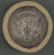 Original Bank-Wrapped BU roll of 20 1964 Silver Kennedy Halves