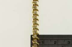 14K Yellow Gold 0.92 Ctw Diamond Classic Vintage Tennis Bracelet