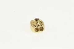 14K Yellow Gold Ruby Ornate Scroll Design Slide Bracelet Charm/Pendant