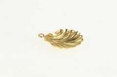 14K Yellow Gold 3D Scallop Sea Shell Ocean Motif Charm/Pendant