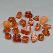 Untreated 32.85ct collectors uncut Spessartite Garnet set