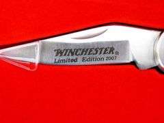 Winchester 2007 L. E. Wildlife Series Scrimshaw Knife Set